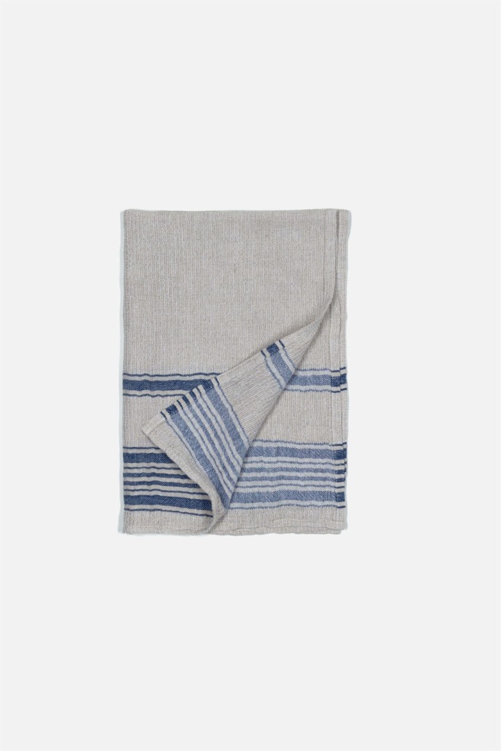 Karayel Kitchen Towel - Beige-Indigo