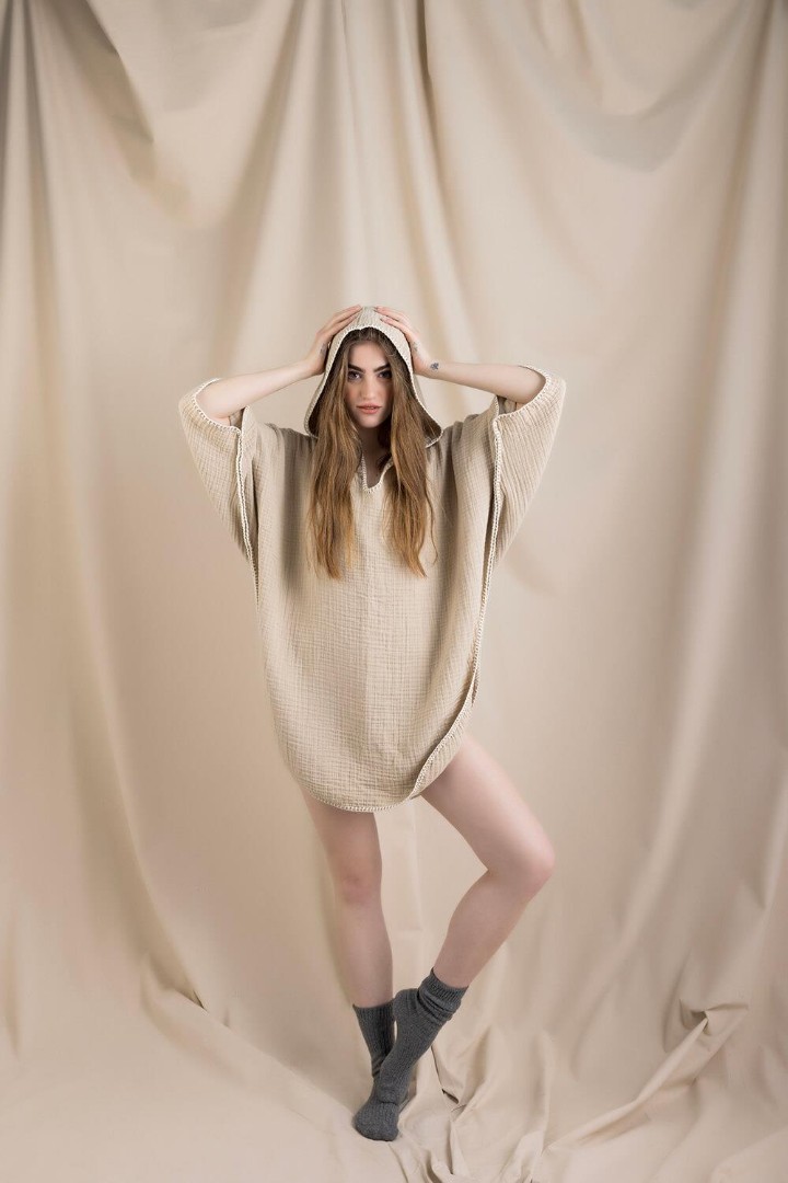 Koza Adult Poncho - Beige