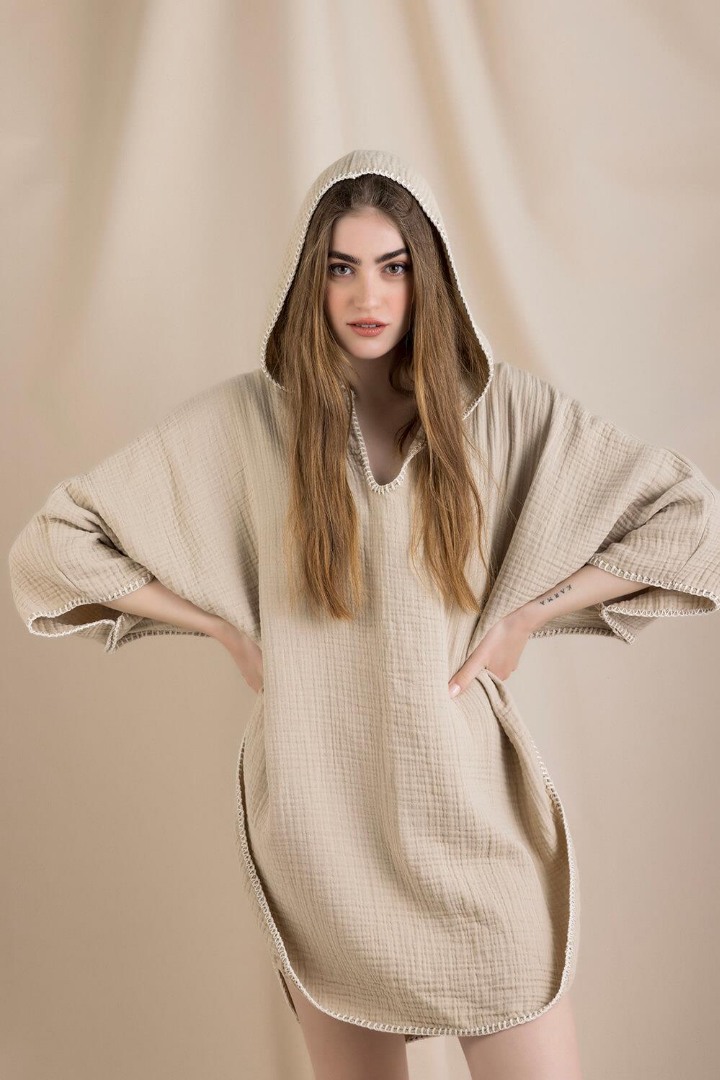 Koza Adult Poncho - Beige