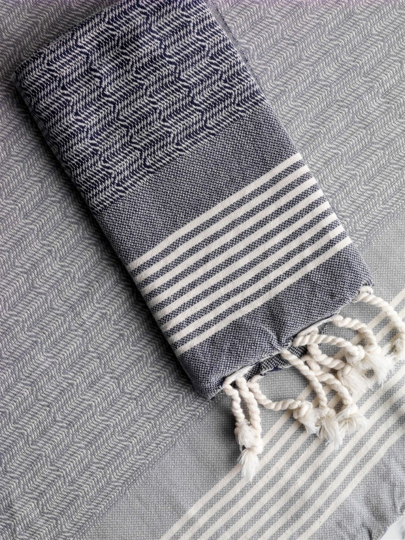 Meltem Kitchen Towel - Navy