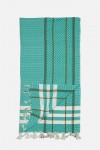 Unique Peshtemal - Hand Woven - AquaVerde Unique Peshtemal - Hand Woven - AquaVerde