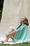 Unique Peshtemal - Hand Woven - AquaVerde Unique Peshtemal - Hand Woven - AquaVerde